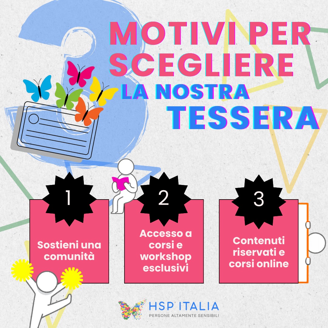 Post with three reasons to choose HSP Italia membership