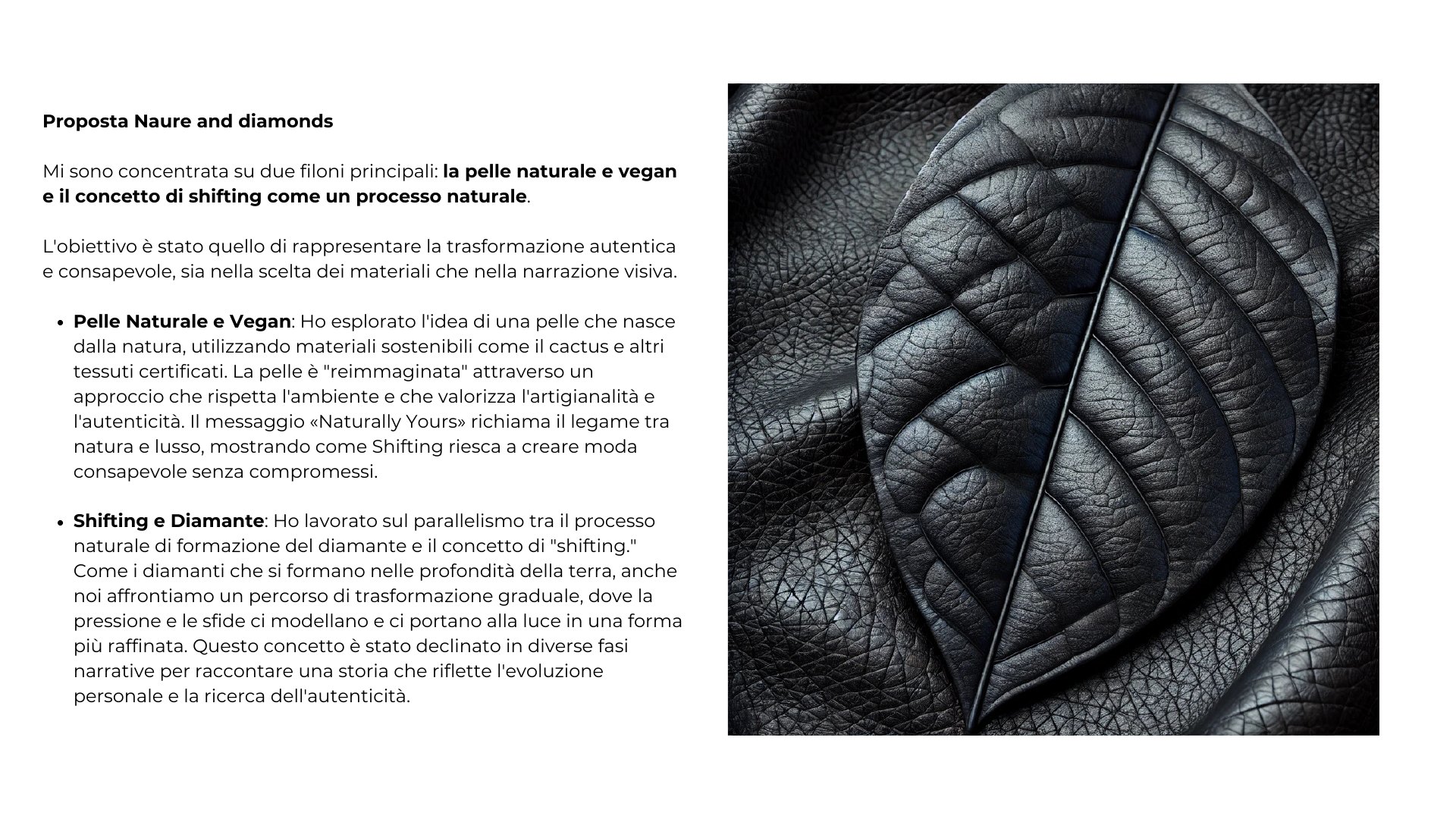 Proposta Nature and diamonds